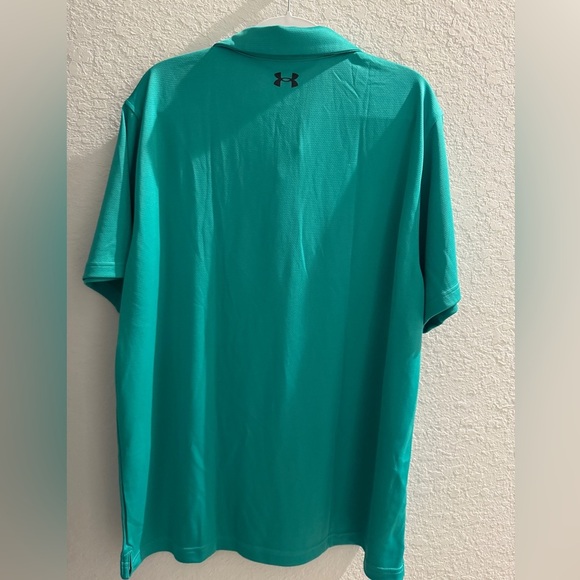 NWT under Armour Mens Tech Polo Birdie Green/Black Sz XXL - Picture 4 of 7